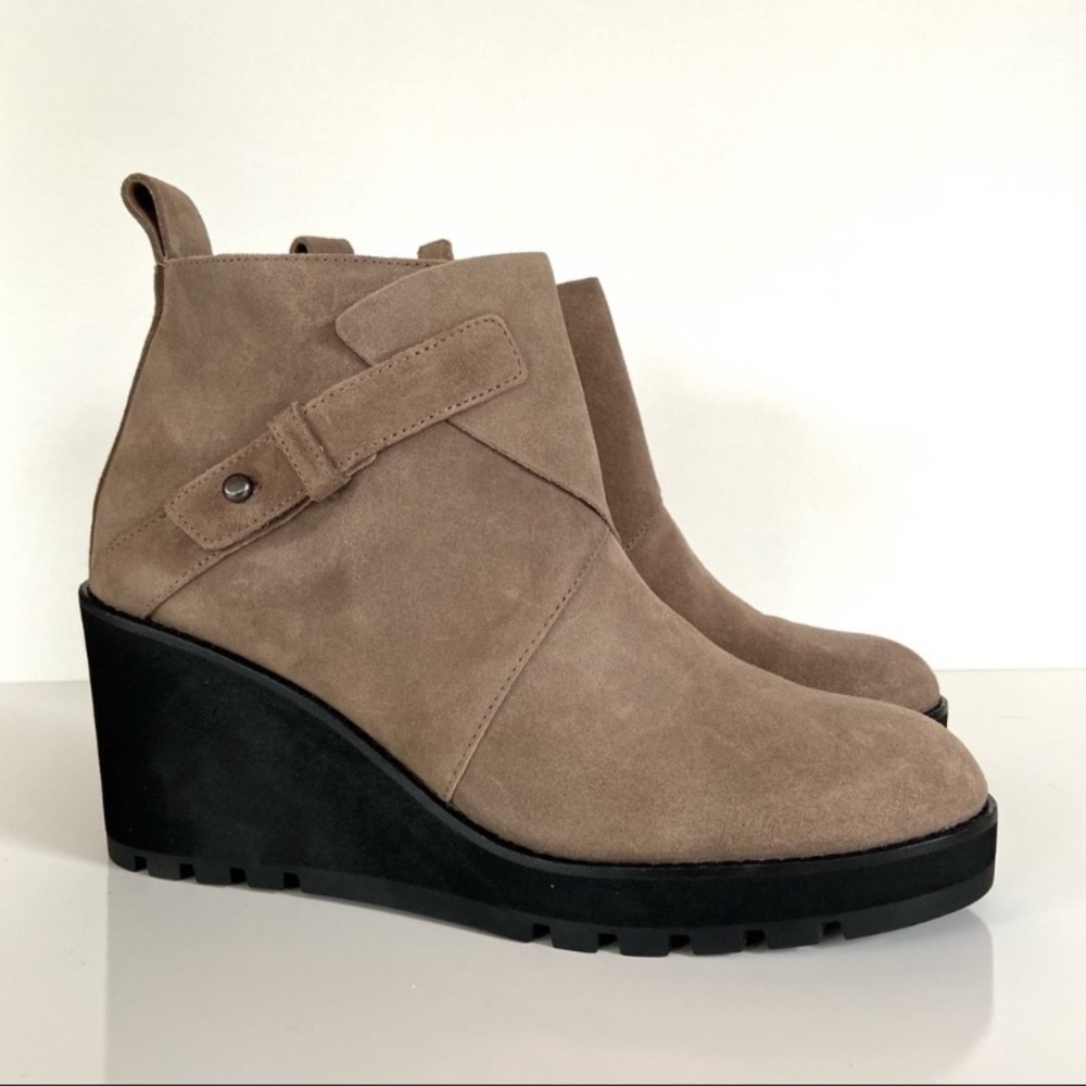 Eileen Fisher Tinker Wedge Heel Suede Bootie